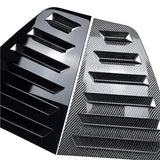 A Pair Rear Window Louver Shutter Compatible with VW Golf 7 MK7 7.5 2013-2019 Side Air Vents Shutter Cover Trim Exterior Accessories(Carbon Fiber)