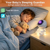 Astronaut Galaxy Projector LED Night Lights for Kids,Nebula Ceiling Lamp Star Light Nightlight Kids for Room Deco with Timer and Remote
