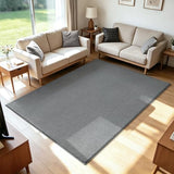 ISEAU 3x5 Soft Area Rug for Bedroom, Washable and Non-Slip, Grey