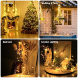 innotree 6 Pack LED Fairy String Lights Battery Operated with Timer, 10Ft 30LEDs Battery Powered Copper Wire Mini Firefly Twinkle Lights for Bedroom, Christmas, Wedding, Party Decoration, Warm White