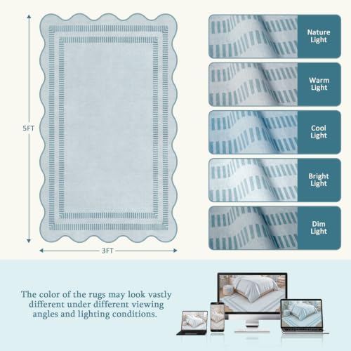 Washable 3x5 Indoor Entryway Rug
