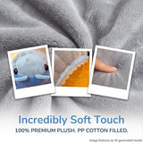 Likelike 11.8 Inch Pill Bug Plush Pillow, Lifelike Insect Stuffed Soft Back Cushion, Gray Pill Bug Pillow for Couch Bed Car, Cute Decorative Throw Pillow for Home Office