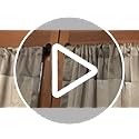 French Door Curtain Rod Adjustable 18"-32", Wrap Around Cafe Curtain Rod 1/2" Diameter, Screwed Sash Rods for Door Window, Black, 2 Pack