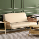Twin Futon Cover, Armless Stretch Futon Slipcover Armless Sofa Cover Furniture Protector, Washable Zippered Futon Couch Cover for Adults Kids and Pets, Jackknife Rv Sofa Covers, Ivory
