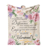 Retirement Gift for Woman, Retirement Blanket for Women/Men 2026, Farewell Gifts for Coworkers, Going Away Goodbye Present for Mom Teacher Nurse Throws Blankets 60"x50"