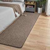 Runner Rug for Hallway, 2x8 Brown Washable Non Slip Runner Rug