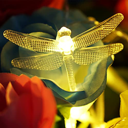 Dragonfly String Lights for Patio, Twinkle Fairy Lights for Indoor 20 LED 10ft Decorative Strand Battery Powered with 2 Modes for Bedroom Wedding Birthday Party Christmas Decor (Warm White)
