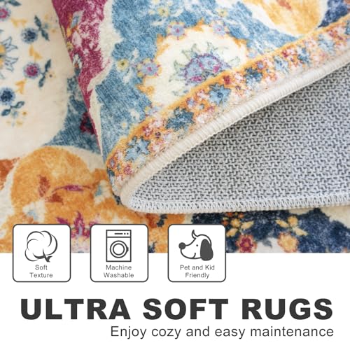 3x5 Washable Area Rug Nonslip Door Mat Indoor for Entryway Bedside