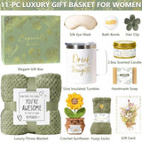 Birthday Gifts for Women Self Care Get Well Soon Gift Baskets, Spa Care Package Thinking of You Gift Set, Sympathy Inspirational Christmas Sunflower Gifts for Women Her Mom Friend Sister Wife Teacher