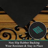 Pauwer Laundry Room Rug Runner 20"x60" Waterproof Rubber Laundry Mat Non Slip Kitchen Mats for Floor Washable Floor Mat Runner Rug for Farmhouse Mudroom Washroom Bathroom Decor