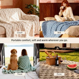 Bedsure Checkered Soft Cozy Fleece Full Blanket for Bed, Black, 84"×90"