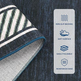 GarveeHome Modern Rugs for Living Room 8x10 Large Bordered Floor Mats