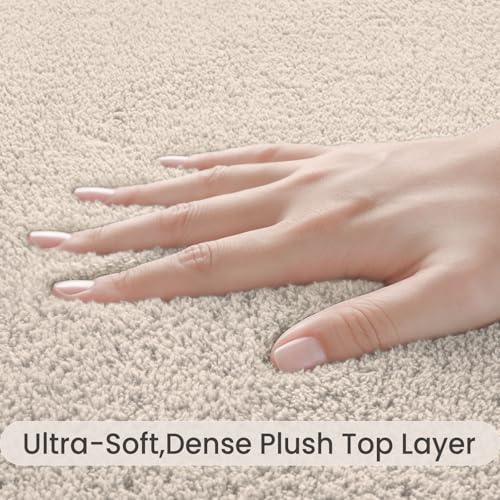 Sour Lemon 2x6 Soft Runner Rugs for Hallways Bedroom, Bedside Taupe Rug