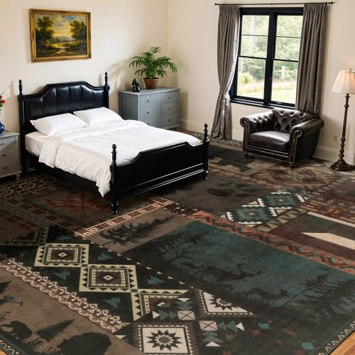 9x12 Washable Area Rugs for Living Room and Bedroom(9x12,Bear)