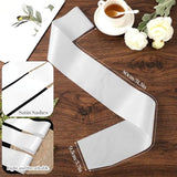50 Pack Individually Wrapped White Satin Sashes Bulk, 31.5” x 3.7” Plain Blank Sashes for DIY Pageants, Senior 2026, Birthday, Wedding, Sublimation Blanks & Party Decorations
