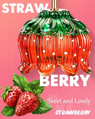 Strawberry Candle Warmer Lamp with Timer Dimmer, Adjustable Height Mothers Day Birthday Gifts for Women Mom House Warming Gifts New Home Bedroom Decor, Cute Candle Warmer Light for Jar Candles