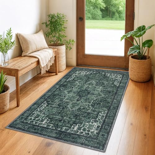 3x5 Washable Area Rug Non Slip Door Mat Indoor for Entryway Bedside