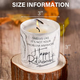 FreeJac Retirement Gifts for Women Men 2026 Retirement Candle for Coworker Boss Funny Farewell Retired Gift for Friend Teacher Nurse Goodbye Gifts for Woman Lavender Candle