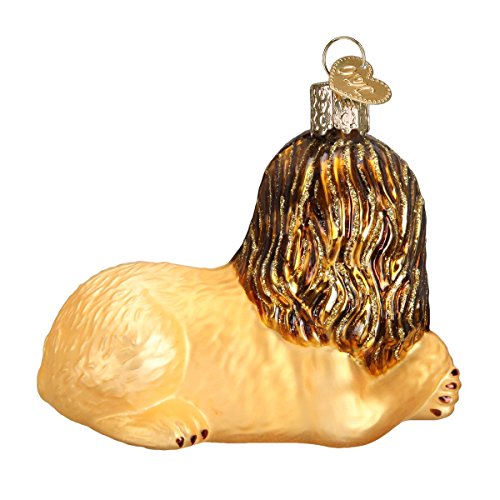 Old World Christmas Spiritual Gifts Lion and Lamb Glass Blown Ornament for Christmas Tree, Handcrafted Holiday Decoration, Religion Collection