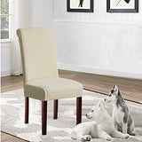 DIZAIGOGO 1 PCS Dining Room Chair Covers,Stretch Kitchen Chair Cover,Washable Dining Chair Cover,Parsons Chair Slipcovers Protective,for Home,Restaurant,Banquet
