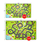 HOMORE Kids Play Mat Rug,Kids Carpet for Children Bedroom Play Room 4x6 FT | 48x76inch Fun and Educational City Rug for Hot Wheels Track Racing Playroom Rug