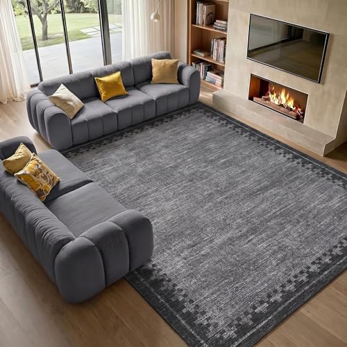 GarveeHome 10x13 Large Area Rug for Living Room Washable Low Pile Carpet