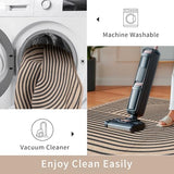 Tangsoo Easy Jute Rug,2x3 Washable Small Area Outdoor Rug for Entryway Modern Black Non-Slip Thin Small Throw Mat Farmhouse Indoor Carpet for Entry Kitchen Front Porch Entrance