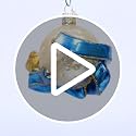 Old World Christmas Love You to The Moon & Back Glass Blown Ornament for Christmas Tree, Handcrafted Holiday Decoration, Sayings Collection