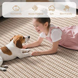 Hallway Runner Rug Extra Long Kitchen Runner Washable Brown 2x8 ft