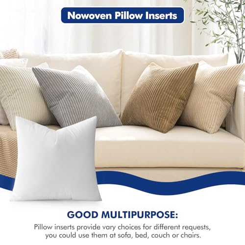 MIULEE Pillow Insert 24x24 Inch Decorative Square Throw Pillow Inserts