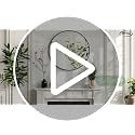 Round Black Mirror, 30 Inch Circle Black Mirror, Metal Frame Round Wall Mounted Mirrors for Bathroom, Living Room, Bedroom, Entryway, Vanity