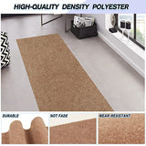 Custom Size Backed Non-Slip Area Rugs Runner, Easy Clean, Waterproof Runner Rugs for Hallway Entryway, Kitchen, Laundry, 2FT x 6FT, Beige