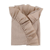 X.Sem 48'' Jute Burlap Christmas Tree Skirt with Ruffled Border Holiday Collection (Original)