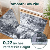 KOZYFLY Modern Runner Rug 2x6 Washable Multi-Grey Hallway Runner