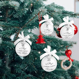 Christmas Memorial Feather Ball Angel Ornament I Have an Angel in Heaven I Call Her Mom Family Memorial Loss of Loved One Hanging Pendant Xmas Tree Décor