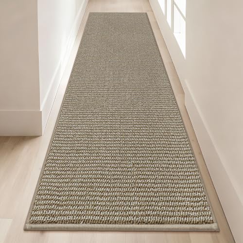 BEQHAUSE Hallway Runner Rugs 2x8, Hallway Rug Washable, Light Beige