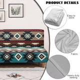 Aztec Ethnic Geometric Futon Covers Slipcover Stretchable Futon Chair Slipcovers Non Slip Furniture Decor Dustproof Sofa Covers Daily Decor