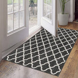 SHACOS Large Door Mats 3'x5' Indoor Entrance Front Door Rug, Black