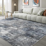 Washable 6x9 Area Rugs for Living Room: Abstract Modern Home Decor Rug