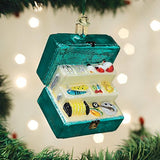 Old World Christmas Tackle Box Glass Blown Ornament for Christmas Tree, Handcrafted Holiday Decoration, Fisherman Collection