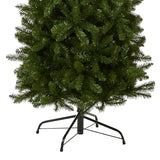 National Tree Company 6.5 ft Unlit Kingswood Fir Slim Artificial Christmas Tree, 719 Tips, Includes Stand, Green