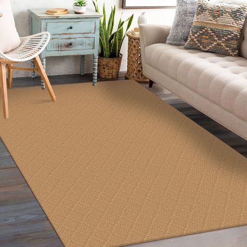 KOZYFLY Washable Entryway Rug, 3x5 Ft, Warm Tan