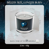 CHILLFLAME Candles for Men, Scented Candles Gifts for Women, Candle Gift Set for Him, 3 Scented Votive Candles, Birthday Gifts for Men (Black, 7 oz)