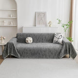 MYSKY HOME Couch Covers for Sofa, Dog Couch Cover Protector, Dark Grey Lines Sofa Covers for Sectional L Shape, Pets Couch Throw Cover Washable Durable Large Couch Cover for Dogs, Cats, 71"X150"