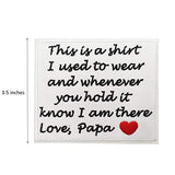 Cute-Patch Memory Pillow Cover DIY Patch This is a Shirt I Used to wear Iron on Memorial Patches (Papa)