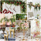 12pcs Crystal Icicle Christmas Tree Ornaments, Glass Beads Hanging Chandelier Pendants for Christmas Party Wedding Winter Decorations (Crystal AB)
