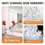 Hasipu 71" x 24" Led Mirror Full Length Home Gym Mirror 55"x21"(Each)-2 PCS