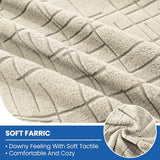 Stretch Couch Cushion Covers, 3 Piece Sofa Seat Slipcovers for Pets, Non Slip Sofa Seat Cover Washable Washable, Soft Thick, with Elastic Bottom(3 Piece Sofa Cushion Covers, Beige)