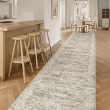 Soalmost Hallway Runner Rug 2'6" x 16' Washable Long Kitchen Rugs Brown