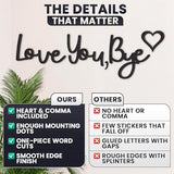 21.6" Love You Bye Sign Above Door Decor - Wall Sign Door Decorations, Good for Inside and Outside Use, Lightweight and Easy to Install Farmhouse Wall Art, Suitable for Hallway and Living Room